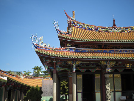 taiwan traditional historic templeの写真素材