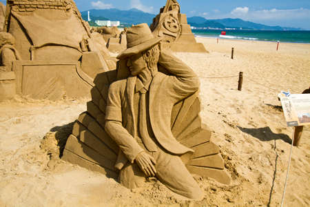 2013 sand sculpture festival in Fulong Beach,Gongliao Township,New Taipei City,Taiwanのeditorial素材