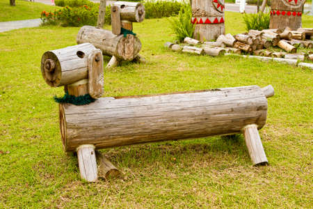 Taiwan Aboriginal Woodcarving at Taipei Art Park,Taipei,Taiwan,Asiaのeditorial素材