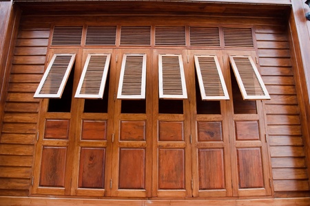 open vintage windows の写真素材