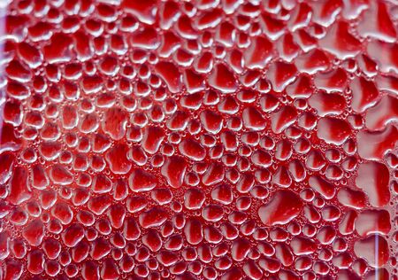 Water droplets on the glass surface.の写真素材
