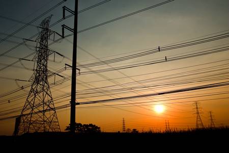 The evening sky.の写真素材