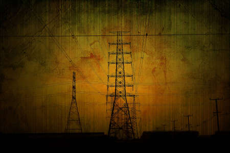 High voltage towers 