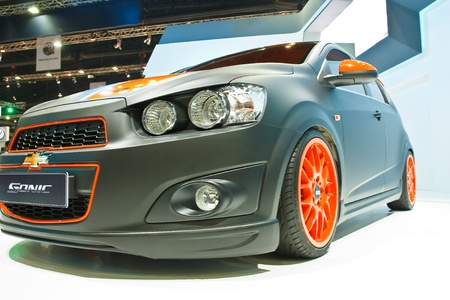 BANGKOK, THAILAND- MARCH 28  Chevrolet  on display at The 33th Bangkok International Motorshow 2012 at Impact on March 28, 2012 in Bangkok,Thailandのeditorial素材