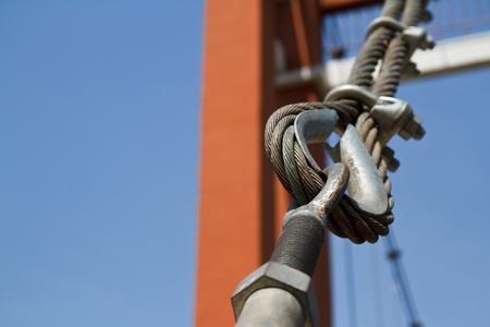 Wire rope bridges.の写真素材