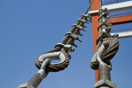 Wire rope bridges.