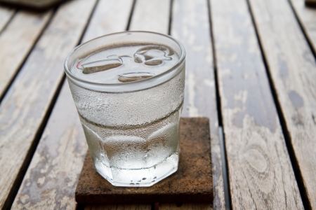 Glass of ice の写真素材