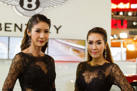 NONTHABURI, THAILAND - DECEMBER 1  girl The 30th Thailand International Motor Expo on December 1, 2013 in Nonthaburi, Thailand のeditorial素材