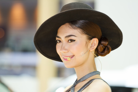 NONTHABURI, THAILAND - NOVEMBER 6  girl The 30th Thailand International Motor Expo on November 6, 2013 in Nonthaburi, Thailand のeditorial素材