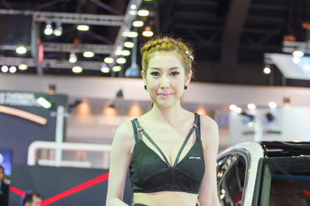 NONTHABURI, THAILAND - NOVEMBER 6  girl The 30th Thailand International Motor Expo on November 6, 2013 in Nonthaburi, Thailand のeditorial素材