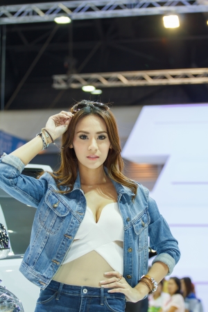 NONTHABURI, THAILAND - NOVEMBER 6  girl The 30th Thailand International Motor Expo on November 6, 2013 in Nonthaburi, Thailand のeditorial素材