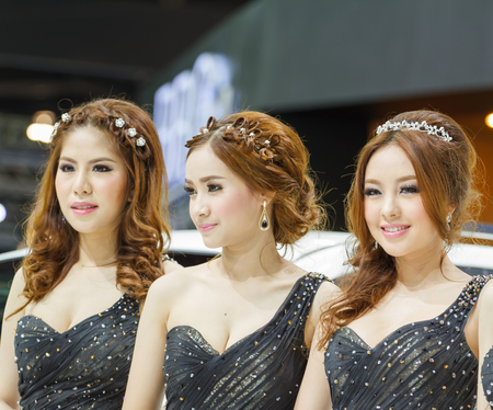 NONTHABURI, THAILAND - NOVEMBER 6  girl The 30th Thailand International Motor Expo on November 6, 2013 in Nonthaburi, Thailand のeditorial素材