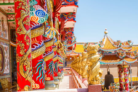 Dragons in chinese temple