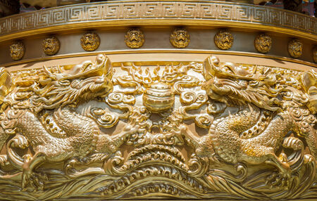 Dragon incense in Chinese templeの写真素材