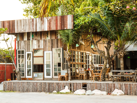Old wooden house in Thailandのeditorial素材