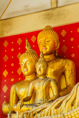 Buddha in Thailand templeの写真素材