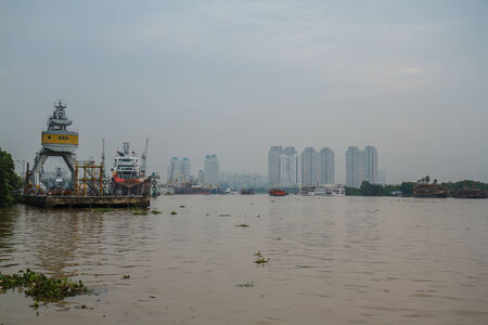 Port of Ho Chi Minh City.のeditorial素材
