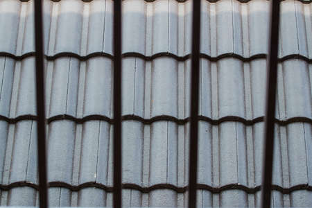 Brown tile roofの写真素材