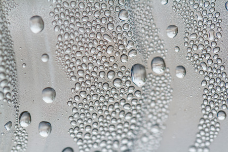 Drops of water on glassの写真素材