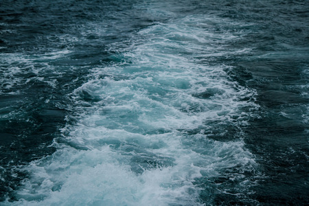 Stern wavesの写真素材