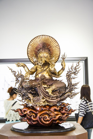 BANGKOK - DECEMBER 6: art exhibit his Kho Yai art  Museum in Bangkok on December 6, 2014 in Bangkok.のeditorial素材