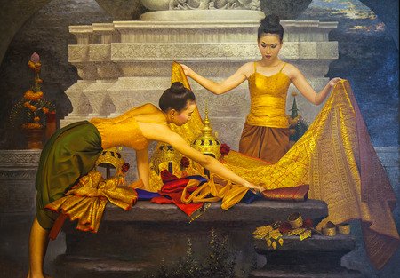 BANGKOK - DECEMBER 6: art exhibit his Kho Yai art  Museum in Bangkok on December 6, 2014 in Bangkok.のeditorial素材