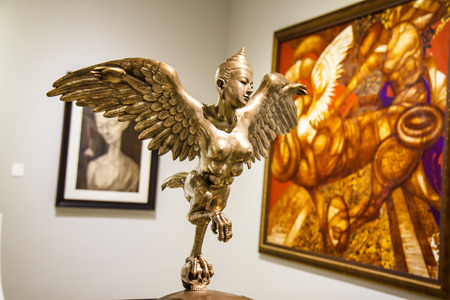 BANGKOK - DECEMBER 6: art exhibit his Kho Yai art  Museum in Bangkok on December 6, 2014 in Bangkok.のeditorial素材