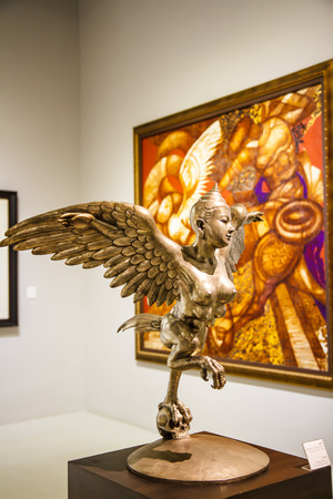 BANGKOK - DECEMBER 6: art exhibit his Kho Yai art  Museum in Bangkok on December 6, 2014 in Bangkok.のeditorial素材