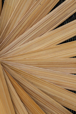 Fan made from bambooの写真素材