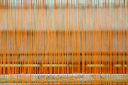 Raw silk thread color for background.の写真素材