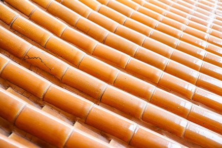 Traditional Chinese style temple at Wat Leng-Noei-Yi in Nonthaburi,Thailandの写真素材
