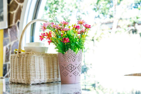 Bouquet of flowers on the table