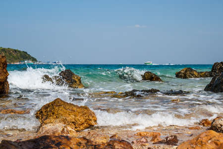 pattaya beach in Koh Larn,Thailandの写真素材