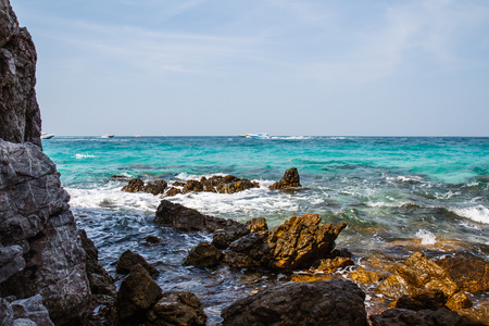 pattaya beach in Koh Larn,Thailandの写真素材