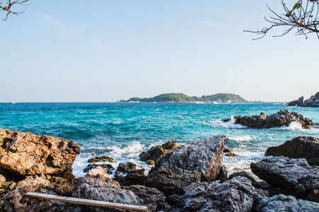 Sand beach on Koh Larn Pattaya.Thailandの写真素材