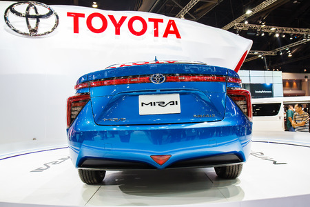 Bangkok, Thailand - April 4, 2015: Toyota car shows in 36 Bangkok International Motor Show on April 4, 2015.のeditorial素材