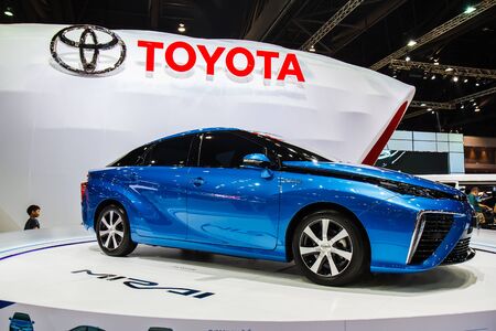 Bangkok, Thailand - April 4, 2015: Toyota car shows in 36 Bangkok International Motor Show on April 4, 2015.のeditorial素材