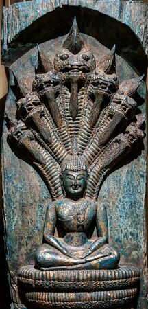 Buddha carved wood