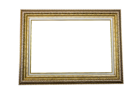 vintage frame isolated on white background