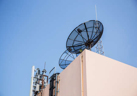 satellite and antenna