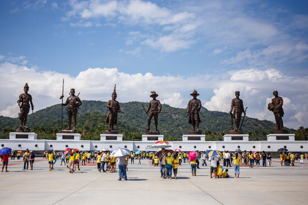 Prachuap Khiri Khan - October 5 : Raja Bhakti park is new landmark and most popular in Hua Hin beach on October 5, 2015 at Prachuap Khiri Khan Thailandのeditorial素材