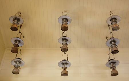 Antique lamps that decorate the room.の写真素材