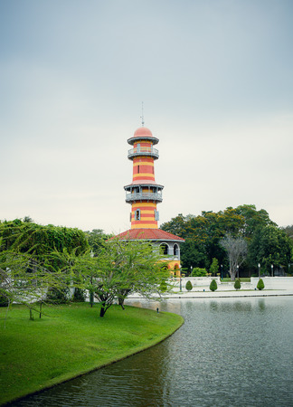 Ayutthaya, Thailand - January 24, 2016: Pa-in Palace, Imperial Palace, also known as the Summer Palace is beautiful, and is one of Thailand's major tourist attractions.のeditorial素材