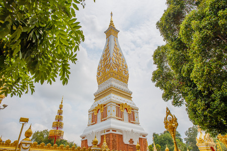 Nakhon Phanom, Thailand - May 28,2016: Wat Phra That Phanom is the sacred area in the south of Nakhon Phanom province, northeastern Thailand.のeditorial素材