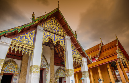 Nan,Thailand-August -13,2016 : Wat Phra That Chang Kham , Nan province, Thailand.