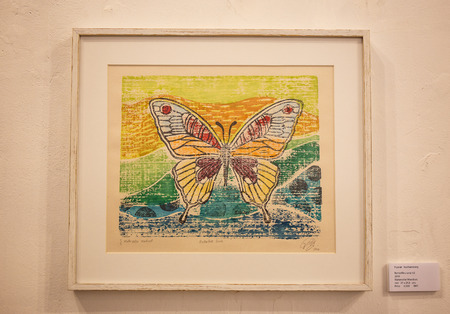 Nan, Thailand, August 12, 2016: The House of Art on the waterfront Nan. One of the attractions of the territory. An exhibit of artwork and souvenirs in northern Thailand.のeditorial素材