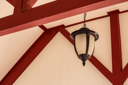Antique lamps on the ceiling