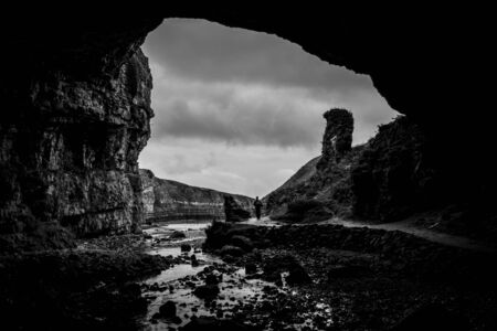 Smoo Cave in the scottish highlands