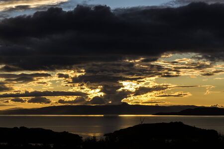 Isle of Skye sunsetの写真素材