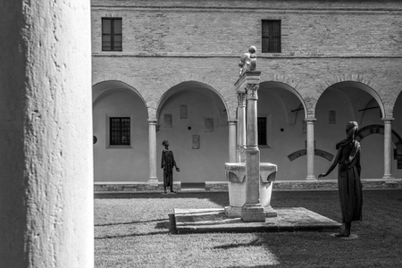 Dante museum in Ravennaの写真素材